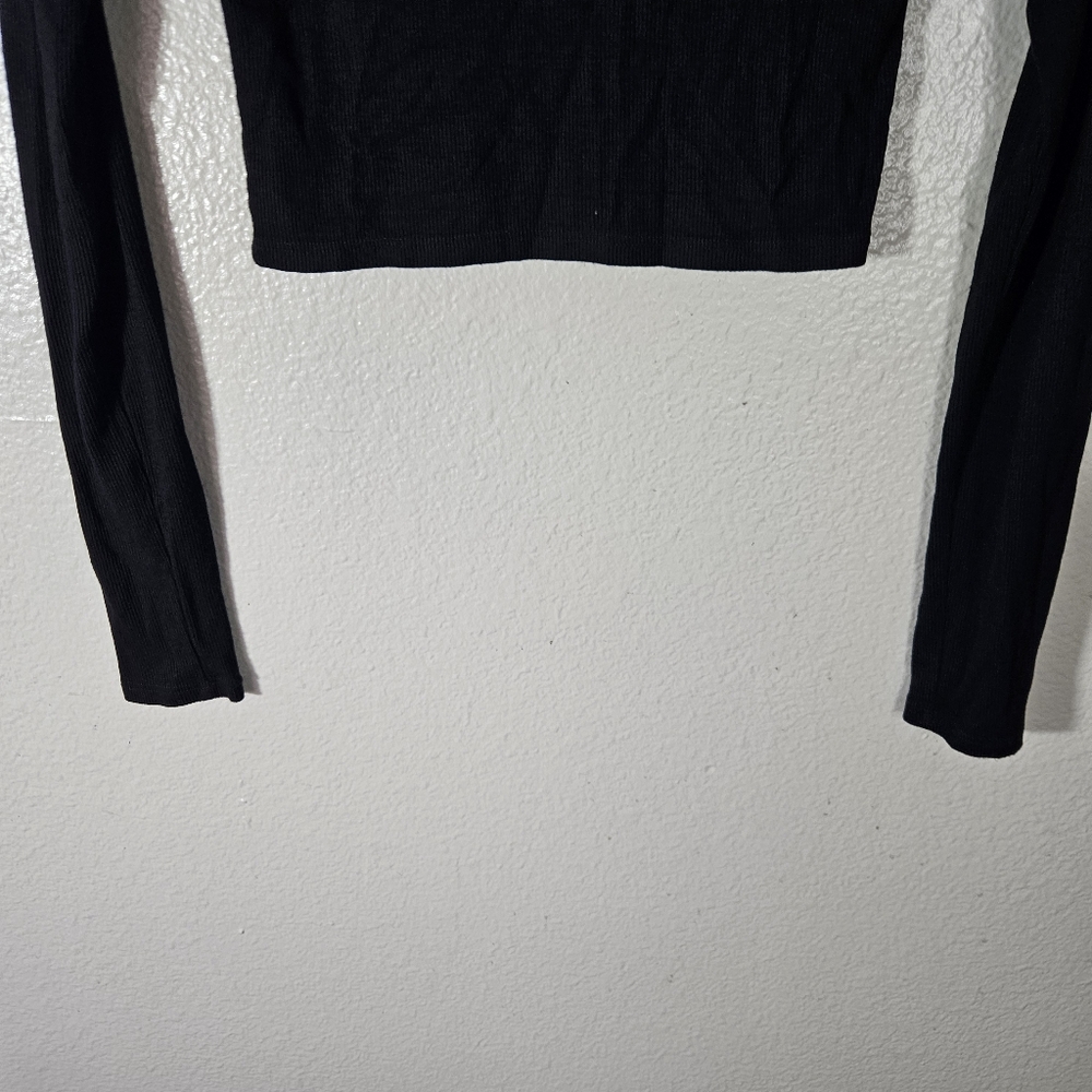 Joah Brown Cropped Crew Longsleeve Size XS/S - Picture 13 of 14